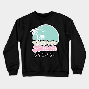 Retro Beach Surf Sand Sun California Beach Crewneck Sweatshirt